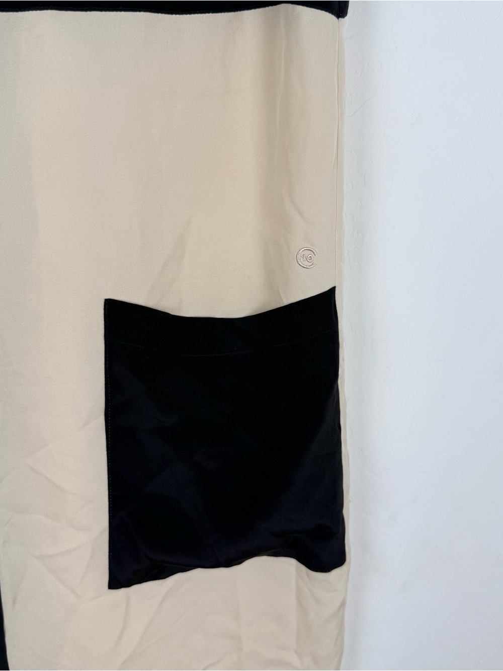 derek lam 10 crosby neutral colorblock silk sleeveless dress - Picture 9 of 11
